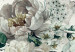 Carta da parati Piante in stile retrò - fiori nei toni del verde su sfondo chiaro 143837 additionalThumb 4