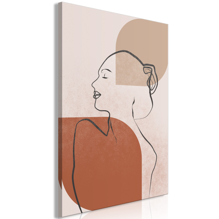 Quadro contemporaneo Atto femminile lineare - ritratto astratto e minimalista 135647 additionalImage 2