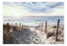 Carta da parati moderna Sabbia ventosa - paesaggio con spiaggia e mare calmo al tramonto 143947 additionalThumb 1