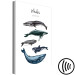 Quadro moderno Whales (1 Part) Vertical 126857 additionalThumb 6
