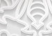 Carta da parati Ornamenti esotici - composizione con motivo floreale su sfondo bianco 108097 additionalThumb 4