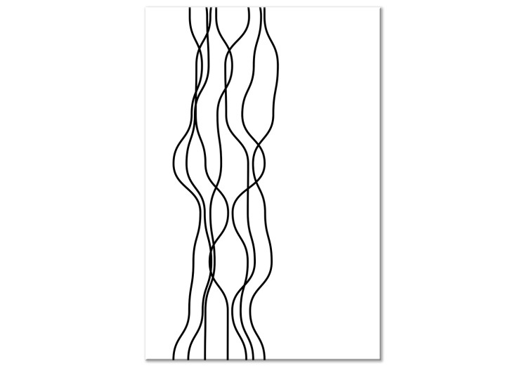 Quadro su tela Linee curve - modello minimalista in una versione astratta -  Minimal - Astratti - Quadri