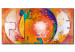 Quadro moderno Sogno arancione (1 pezzo) - astrazione con fantasia colorata 46538