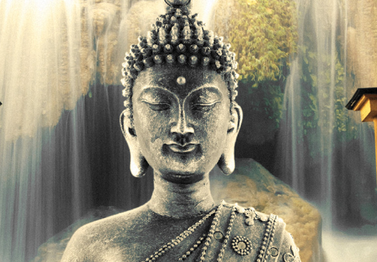 Quadro su tela Buddha Smile (5 Parts) Wide - Zen - Quadri