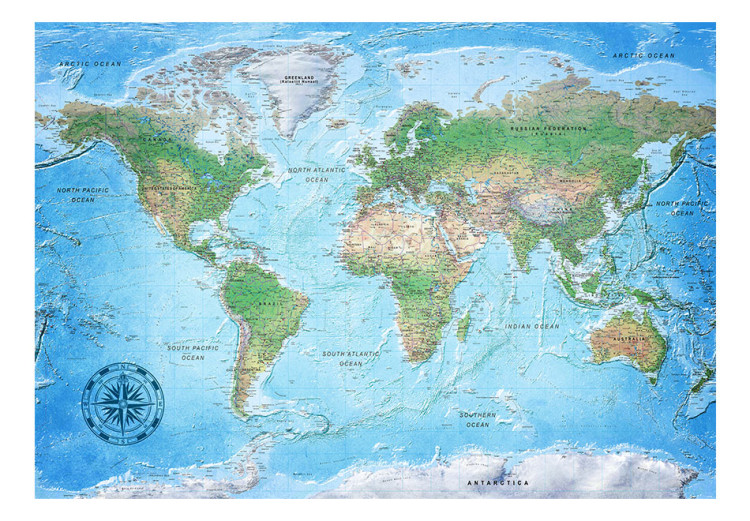Carta da parati Mappa del mondo: cartografia tradizionale 95019 additionalImage 1
