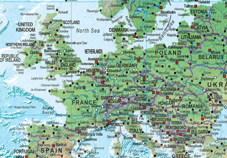 Carta da parati Mappa del mondo: cartografia tradizionale 95019 additionalImage 3
