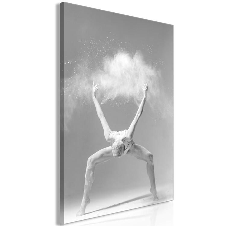 Quadro contemporaneo Espressione nella danza (1 pezzo) - balletto in bianco e nero 115169 additionalImage 2
