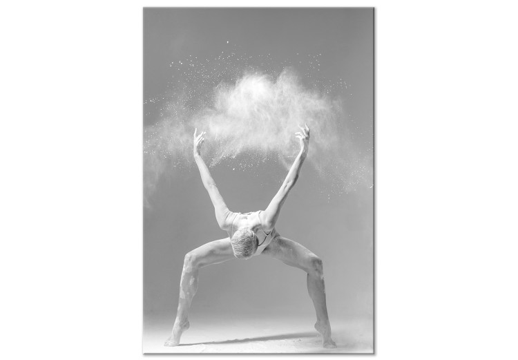 Quadro contemporaneo Espressione nella danza (1 pezzo) - balletto in bianco e nero 115169