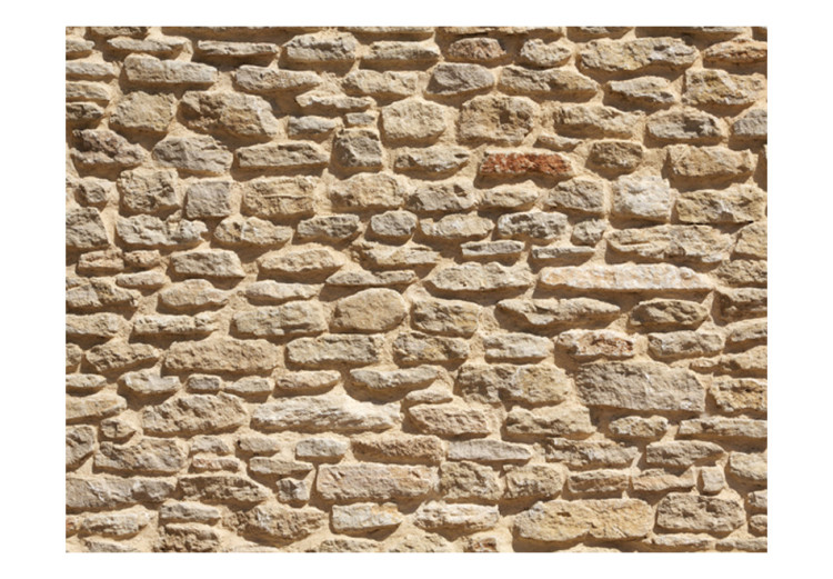 Carta da parati Vecchio muro di pietra - disegno con muratura in pietra sabbia 60989 additionalImage 1