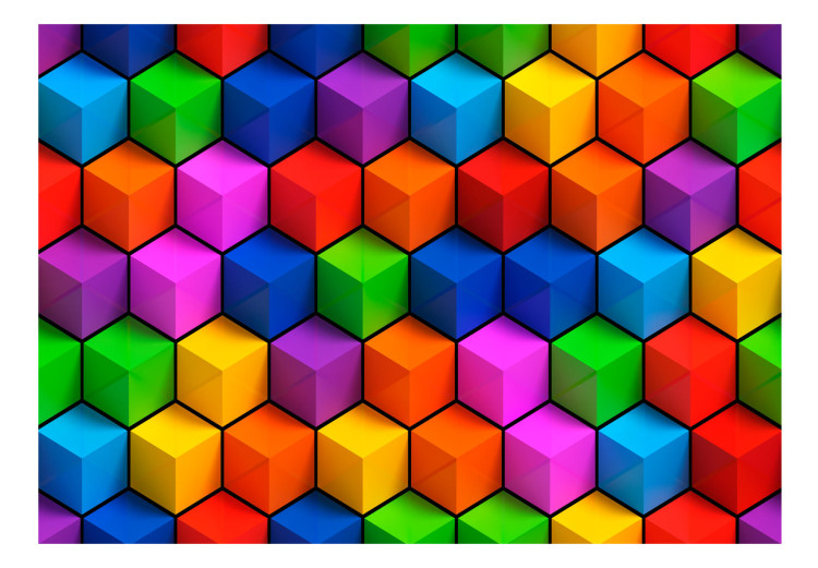 Carta da parati Colorful Geometric Boxes 98089 additionalImage 1